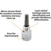 Dynamic Tools 3/8"Dr SAE Hex Head, 5/32" Bit Standard Length, Chrome Socket D006053